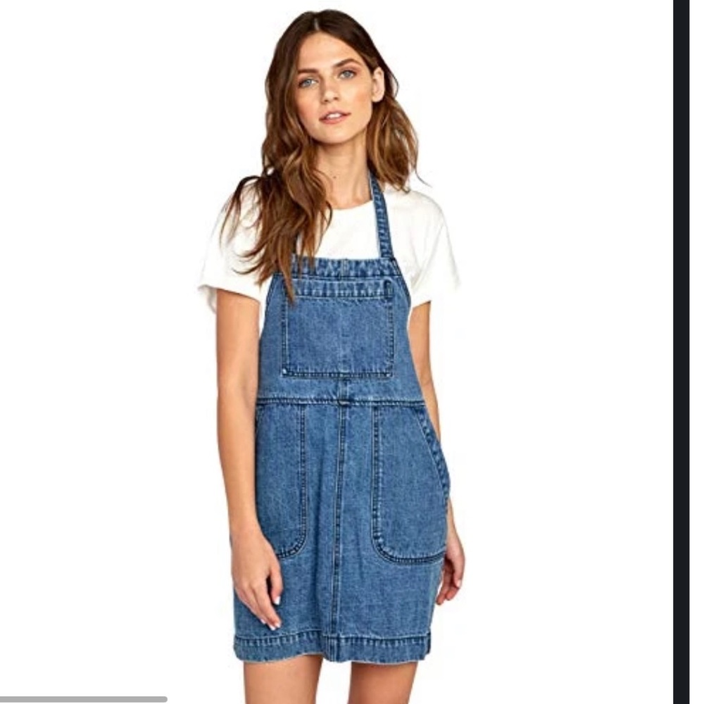 RVCA Bolt Denim Overall Dress